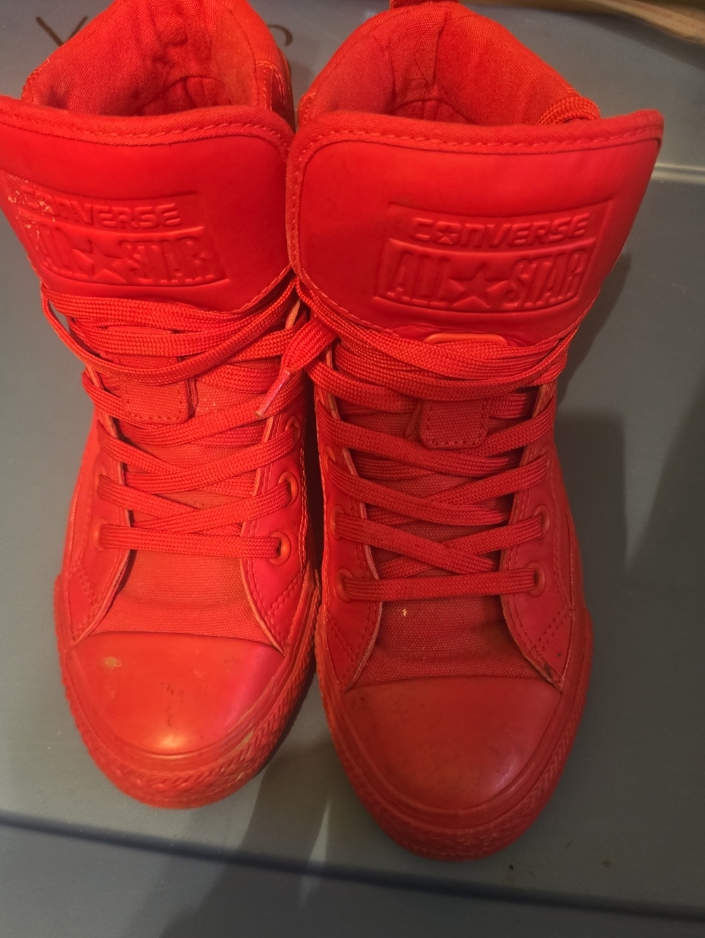 Converse All Star High-Top Sneakers in Red